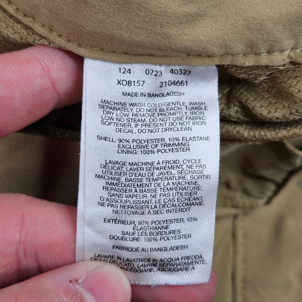 Columbia Fir Ridge Hiking Pants Mens 40 Fit 38x29 Tan Stretch Lightweight XO8157